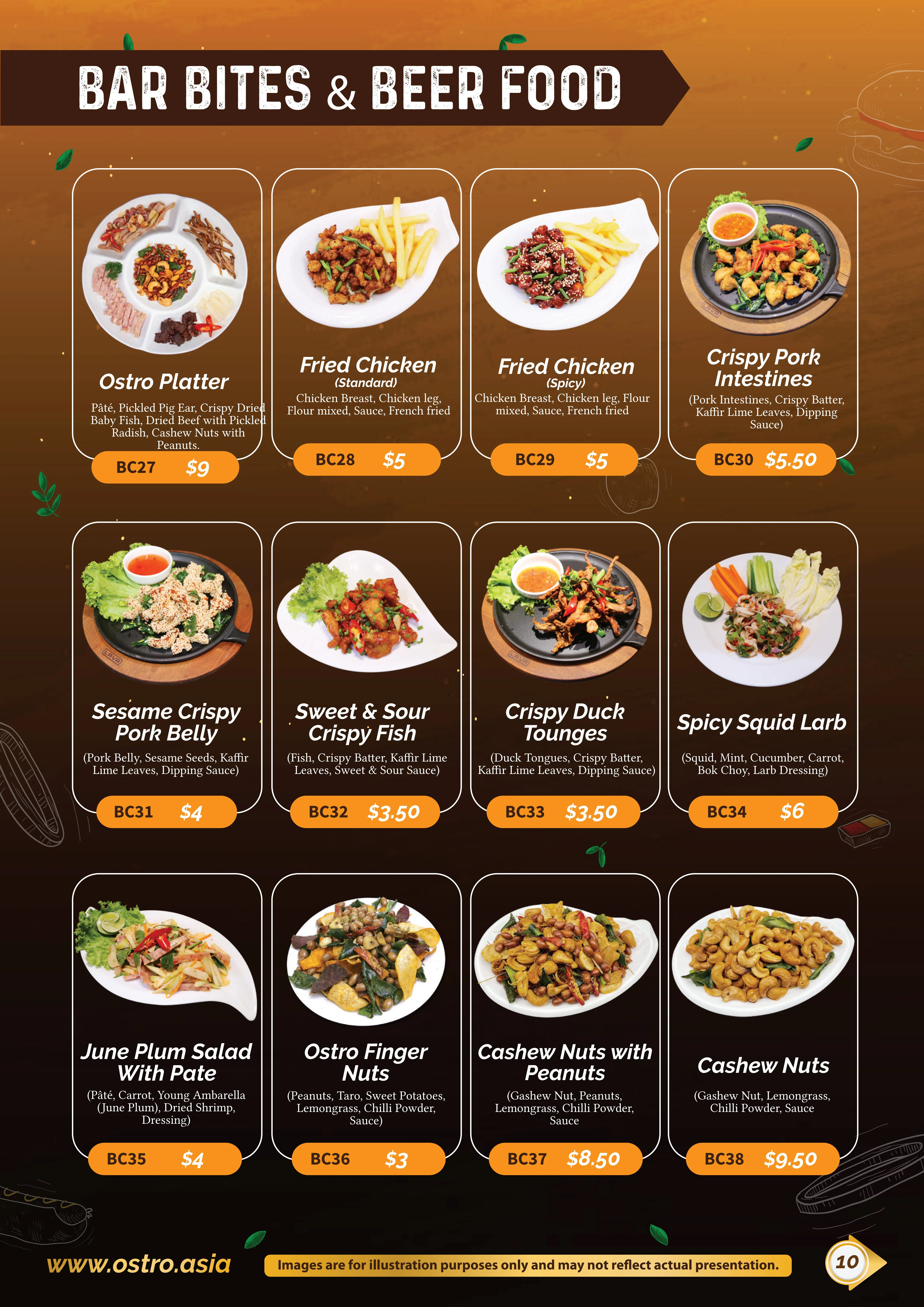 Snack & Appetizers Menu 4